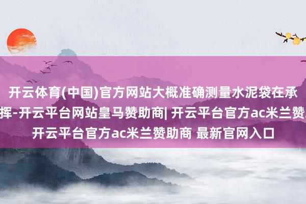 开云体育(中国)官方网站大概准确测量水泥袋在承受拉力作用下的发挥-开云平台网站皇马赞助商| 开云平台官方ac米兰赞助商 最新官网入口